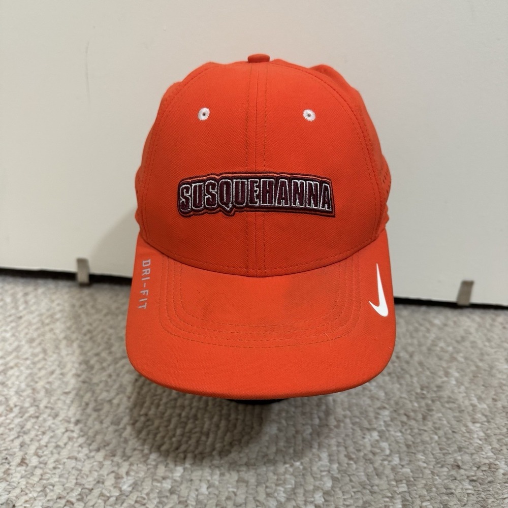 Nike Dri-fit Susquehanna University Hat Orange One Size Fits Most Cap